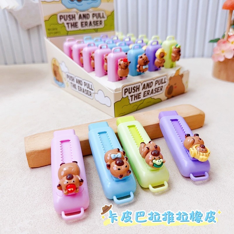 

{Capybara/Labubu/Shinchan} Penghapus Stick Karakter Capybara/Labubu/Shinchan by Kakabicam