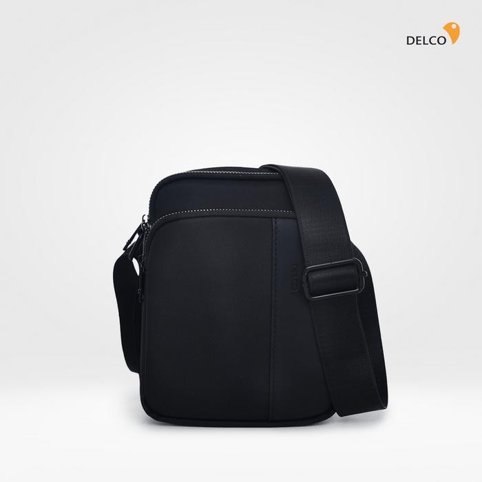 ORIGINAL Tas Pria Delco by Elizabeth Sling Bag 0716-0849 - Black