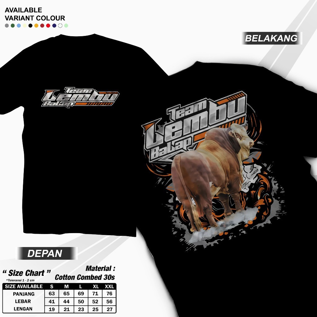 Kaos SAPI BALAP New Simental Pesona Lembu Tshirt Peternak Milenial Indonesia