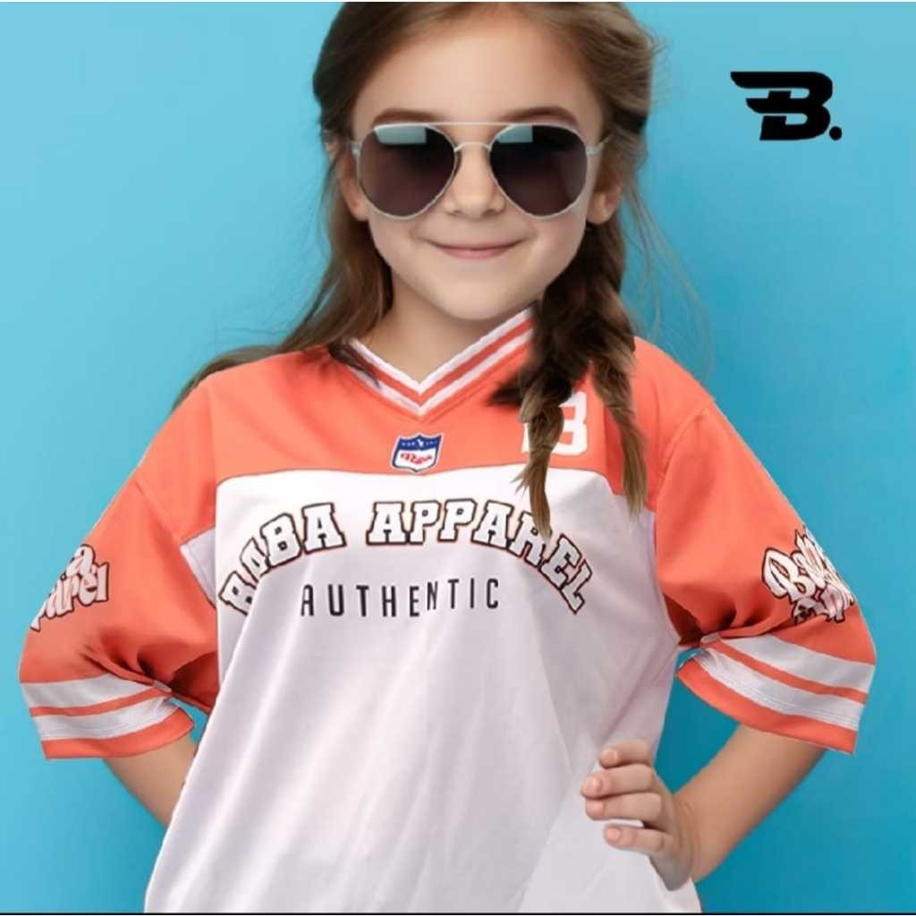 (Bisa COD) Baju Jersey Anak Streetwear Oversize Boxy Fit Retro Unisex Vintage / Futsal/ Voly / Tenis