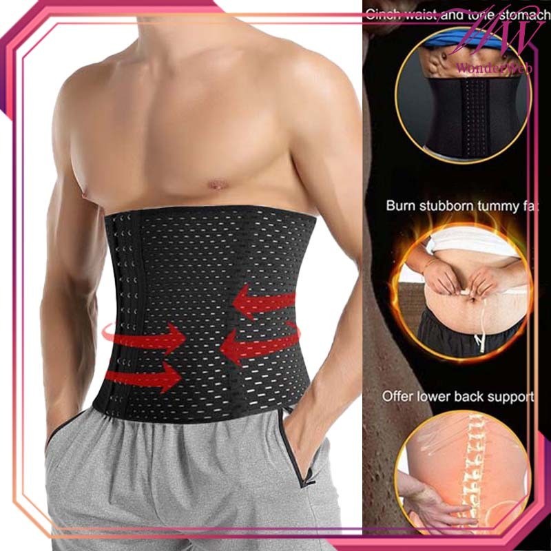 New Korset Perut Pria Breathable Korset Pelangsing Perut Buncit Pria Korset Cowok Korset Perut Bunci