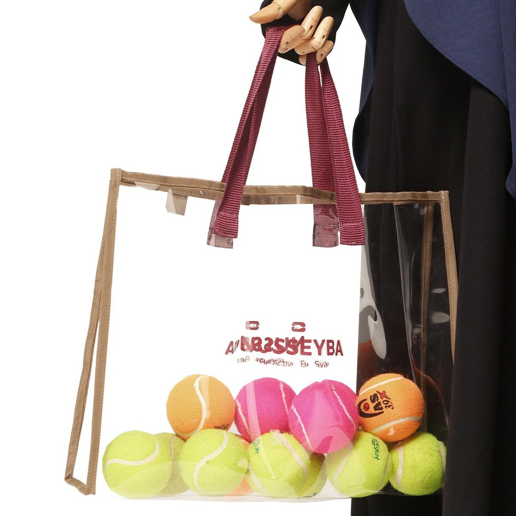 Nusseyba - Mika Bag - Tas Tenteng Mika Transparant - Tas Hampers Premium - Totebag PVC Tebal Bening 