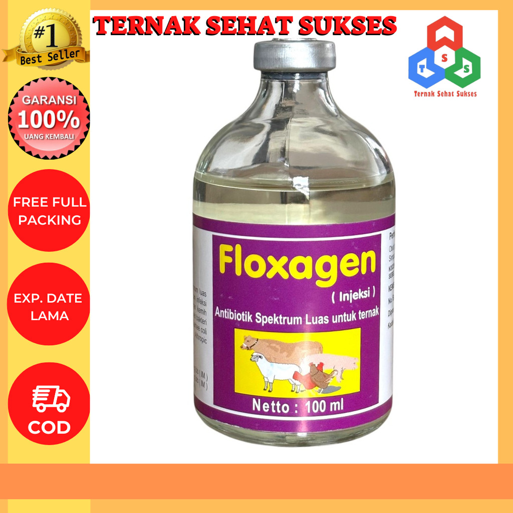 Floxagen 100ml - Antibiotik Pernafasan Untuk Ternak