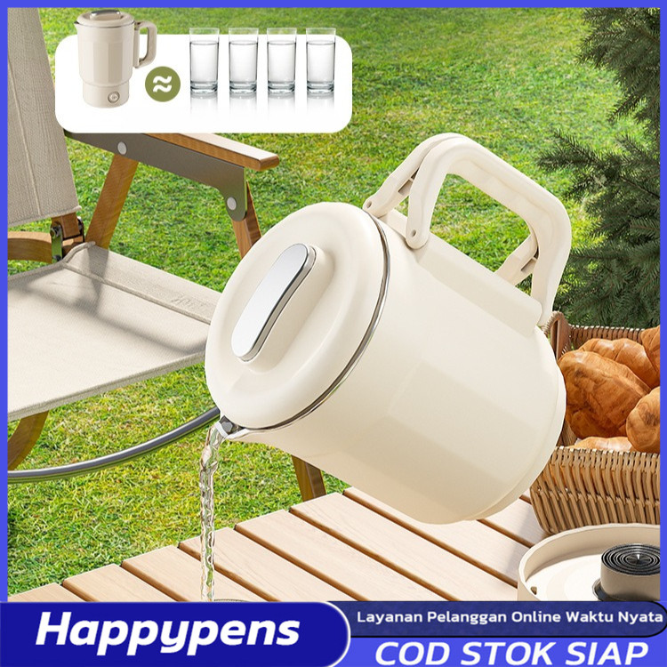 Ketel Listrik Lipat Portable untuk Perjalanan & Rumah / Multifungsi Bisa Rebus Air Masak Mini Teko