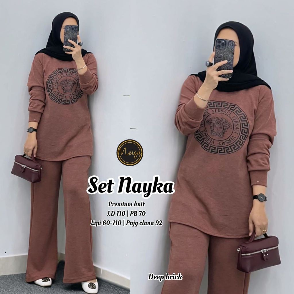 Fashion Wanita HQ NAYKA SET  From MeiSa