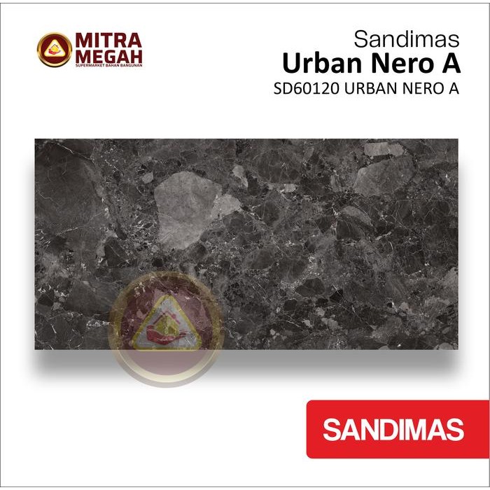 KERAMIK GRANIT SANDIMAS 60X120 URBAN NERO A