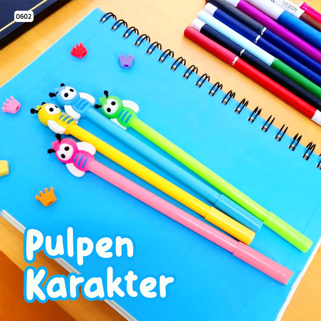 Pulpen Gel Fancy / Gel Pen Warna Lucu / Pen Fancy Aesthetic / Pulpen Gel Lucu 0602
