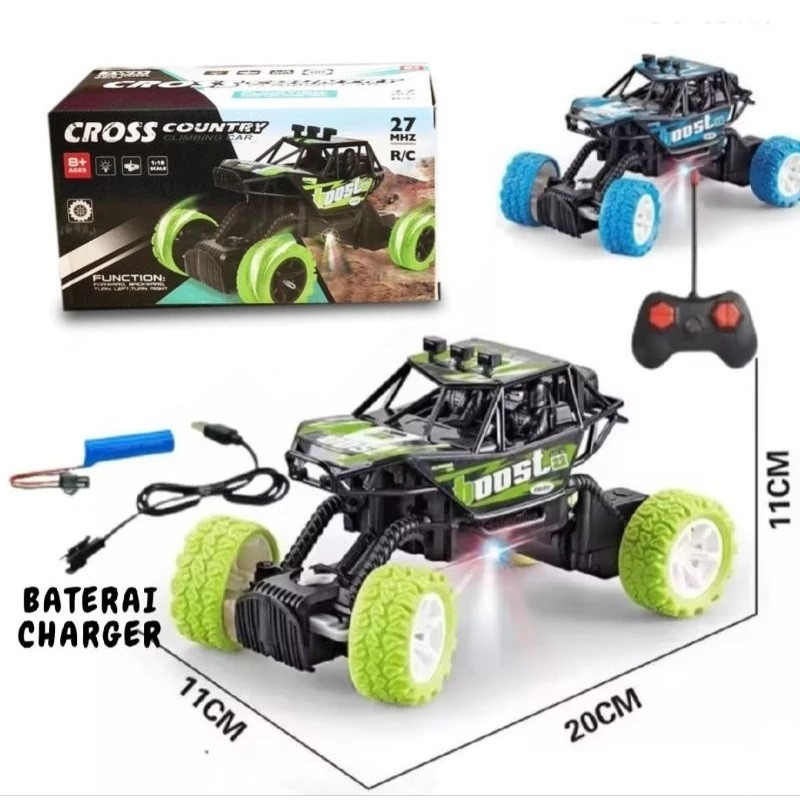 muhamadlance | RC Monster Cross Country Mobil Remote Contol Offroad Climbing Boost Moster Car Mainan