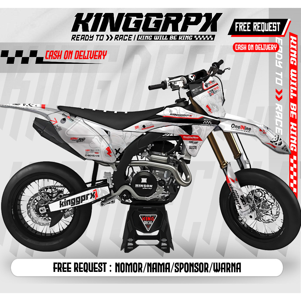 DEKAL / DECAL   KLX GORDON FULL BODY /  GORDON /  STIKER VARIASI KLX GORDON