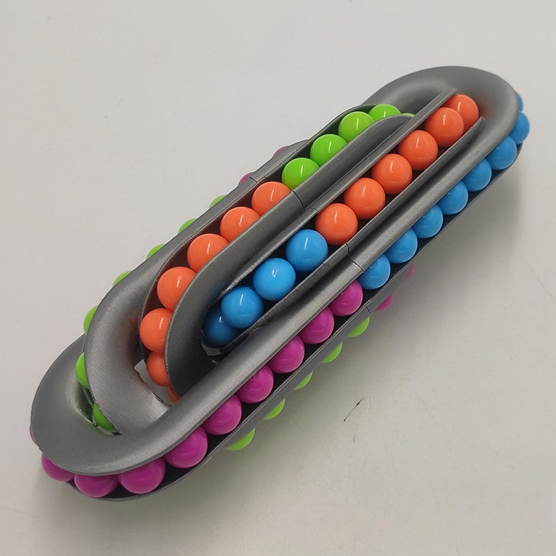 [CubeIn] Over & Under 4-loop Chain Puzzle (3D printing Mod) Puzzle Cube Educational