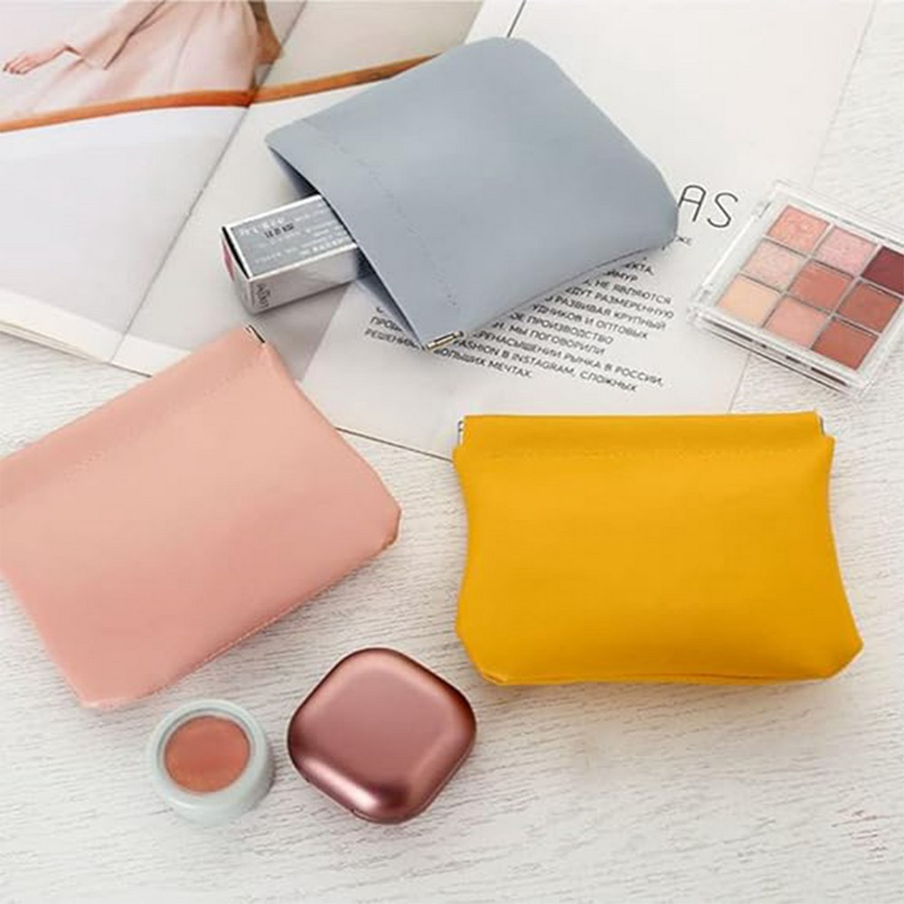 Tas Penyimpanan Mini Portable Original Impor Kulit Perawatan Alat Kecantikan Aksesoris Tas Make Up