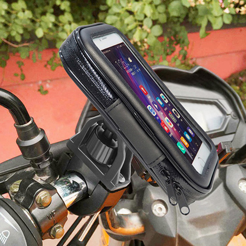 Waterproof Motorcycle Phone Holder Support Telephone Mobile Stand for Moto Support for IPhone 11 Uni