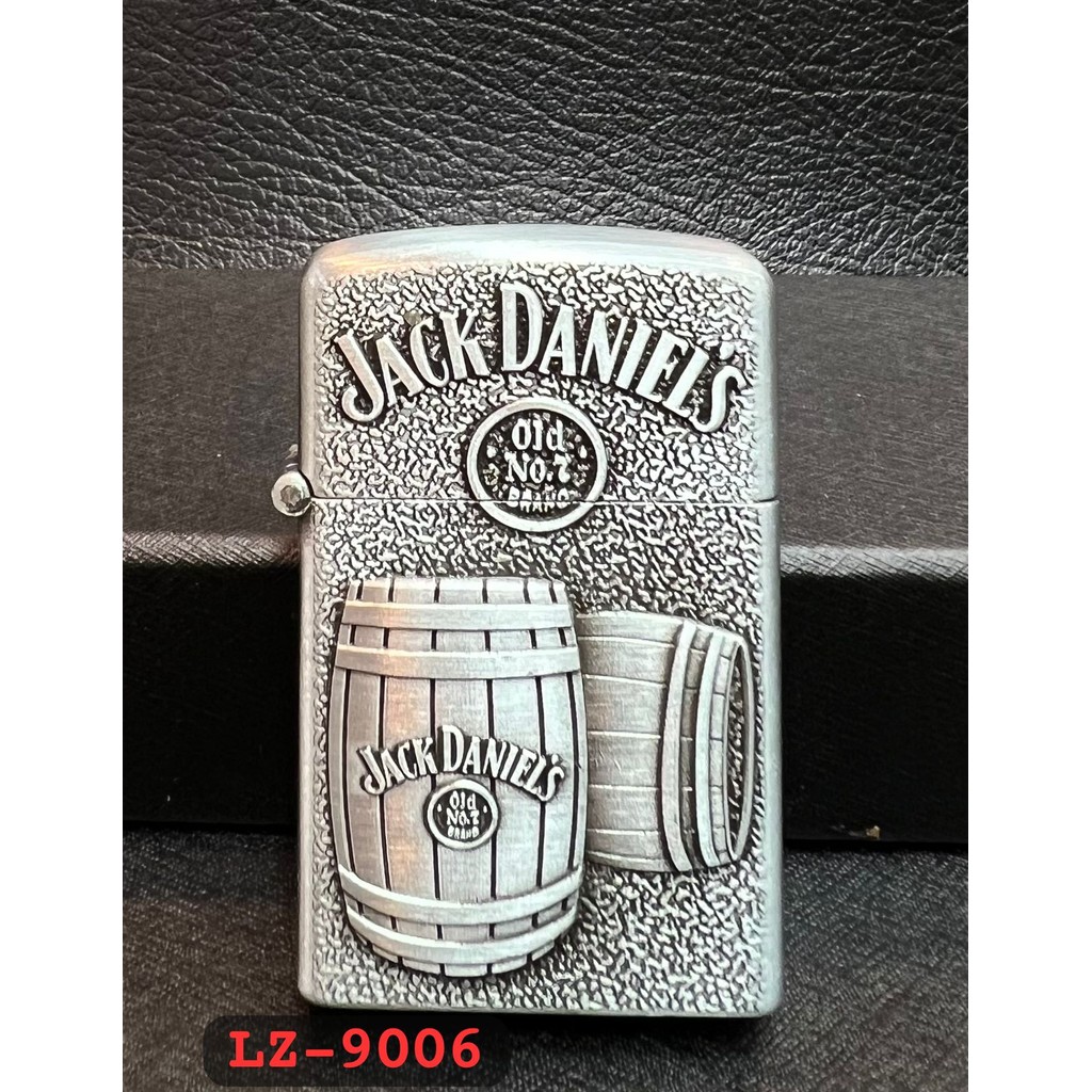 LZ-9006  Korek Gas Motif JackDaniels Korek Motif Timbul Korek  Unik&Antik(BISA COD)