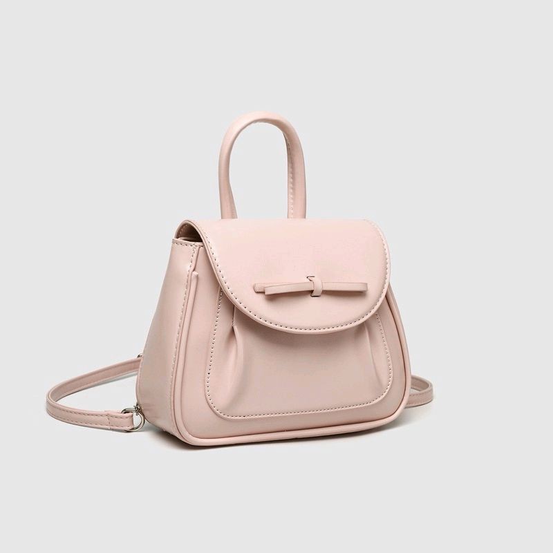 Tas Backpack Kulit Wanita Import Kecil Tas Gendong Cewek Mini Pink JJX 920