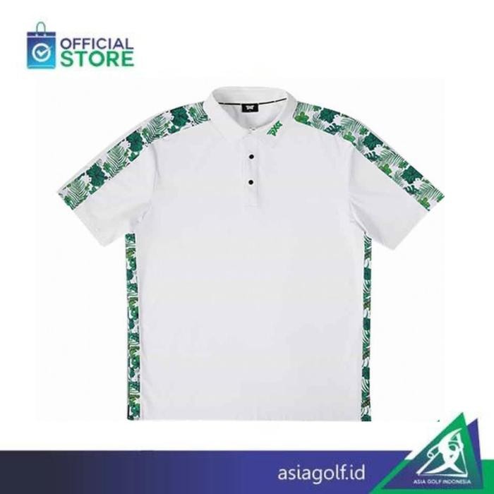T-Shirt Golf Pxg Aloha Athletic Fit | Golf | Polo Pria - S, Putih