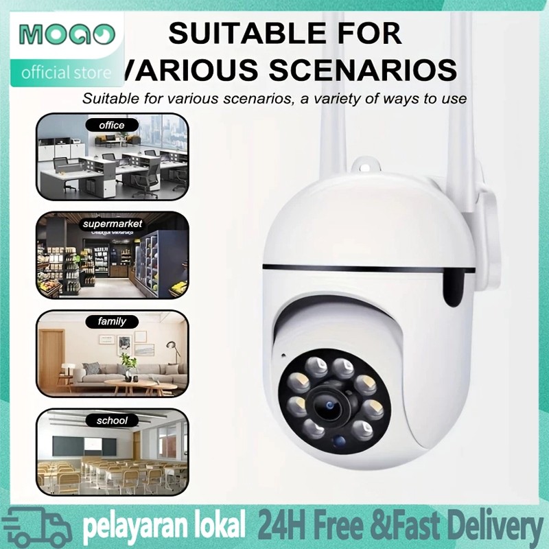 PROMOSmart CCTV Sambung HP Jarak Jauh WIFI Wireless V380 Pro Terbaru Kamera sisi TV yg Bisa konek ke