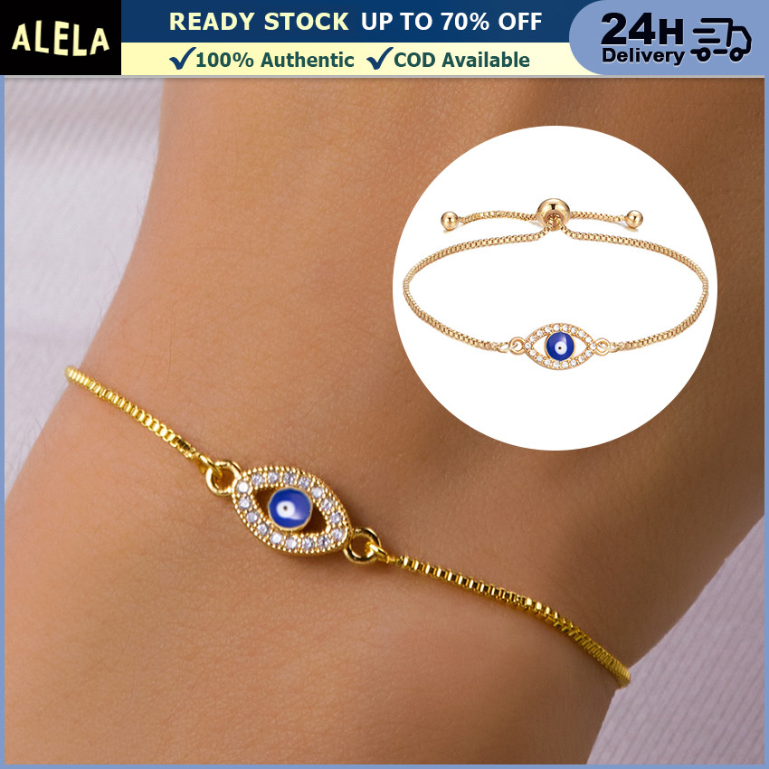 Owl Store - Evil Eye Bracelet Adjustable Gelang Wanita Turkey Evil Eye Etnik Kekinian