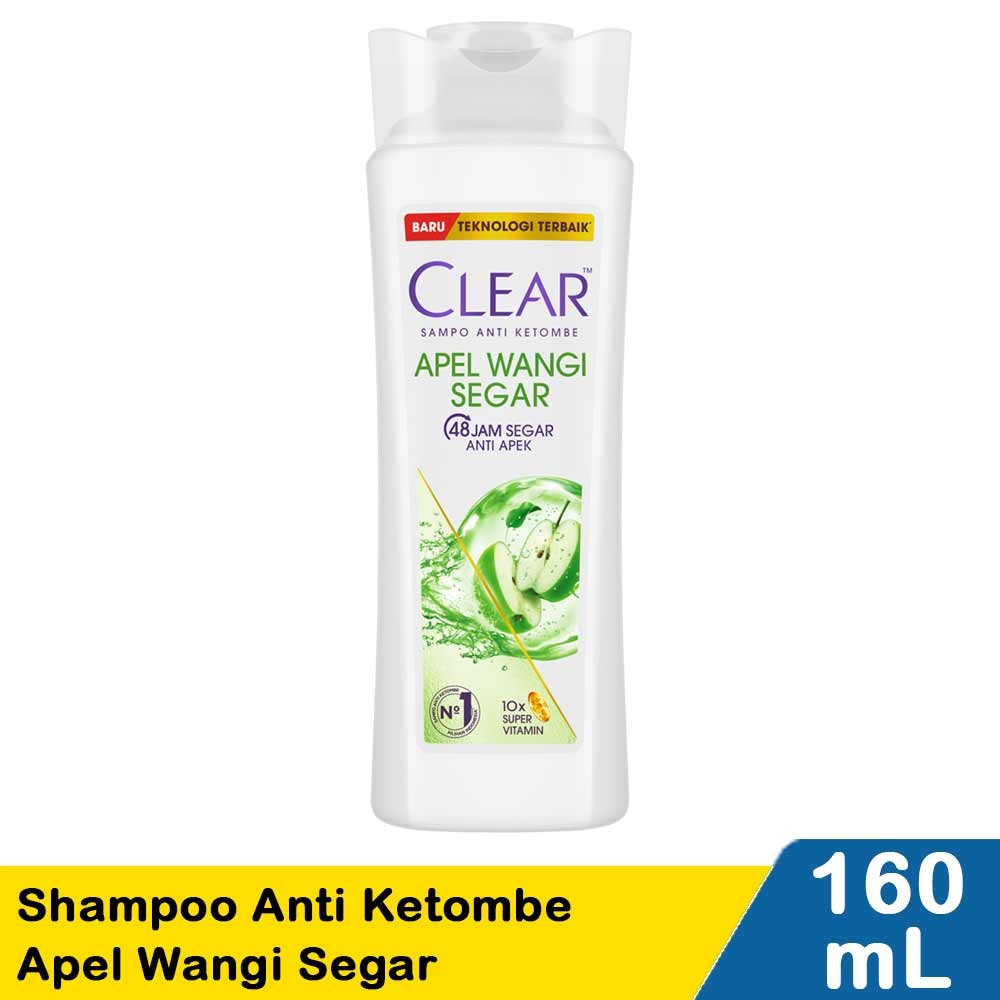 CLEAR SHAMPOO ANTI DANDRUFF APEL WANGI SGR 160mL