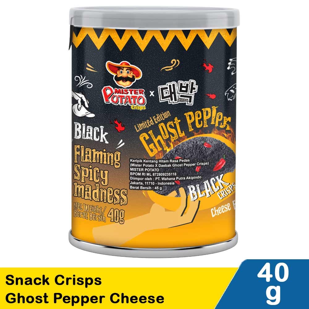 MISTER POTATO SNACK CRISPS GHOST PEPPER CHEESE 40g