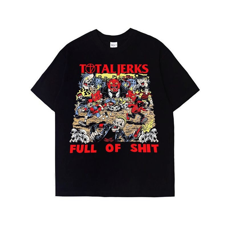 Total jerks Tshirt Black new merch - Kaos band Total jerks Baju band Punk