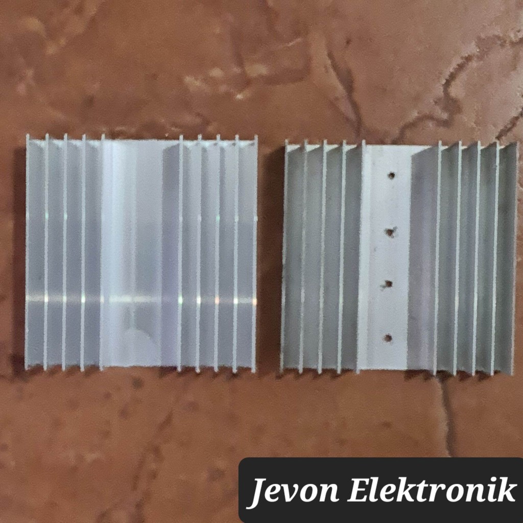 Pendingin Heatsink 10 cm 5 10 Sirip Tipis Tebal 2 4 6 mm HS Tanpa Lubang IC Transistor Sanken 10cm H