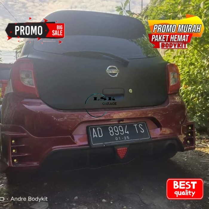 bodykit nisan march facelite bodykit march