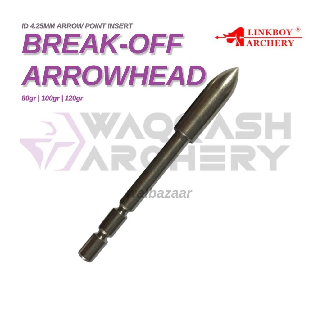 Break-off Point Arrow ID 4.25mm Stainless Steel Insert Parallel