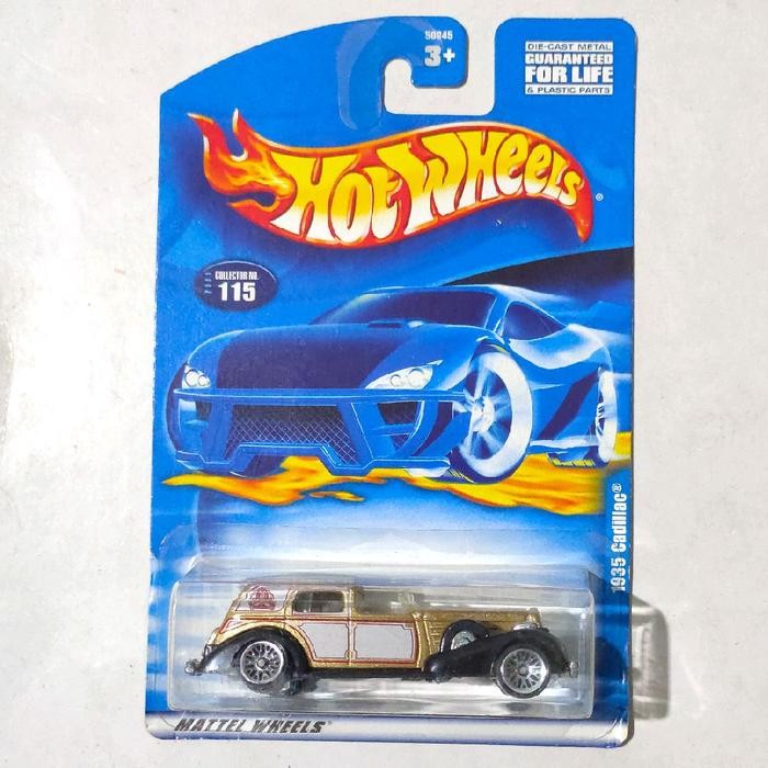 Hotwheels Hot Wheels 1935 35 Cadillac Classic Caddy gold 2001 blue card