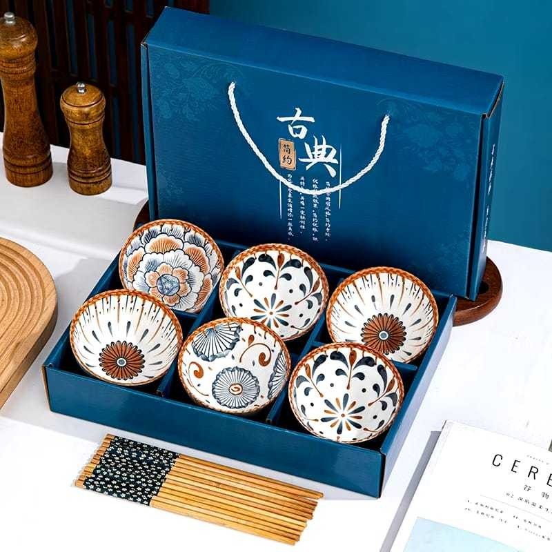 Hampers Mangkok Set Aesthetic - Hampers Piring Keramik Set - Hampers Piring Dan Mangkuk Keramik Moti