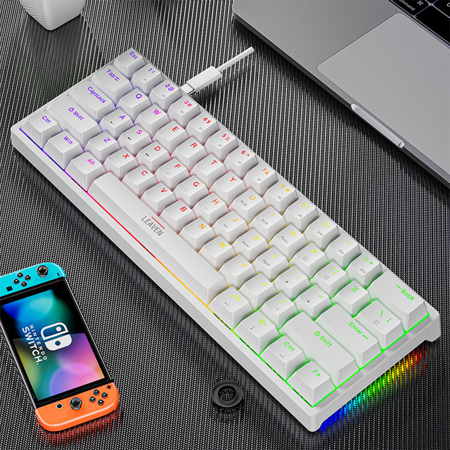 K620 Mini Backlit RGB Gaming Meanical Keyboard Gamer Meanic Kit 60 Percent Y Custom PBT Keycap Hotsw