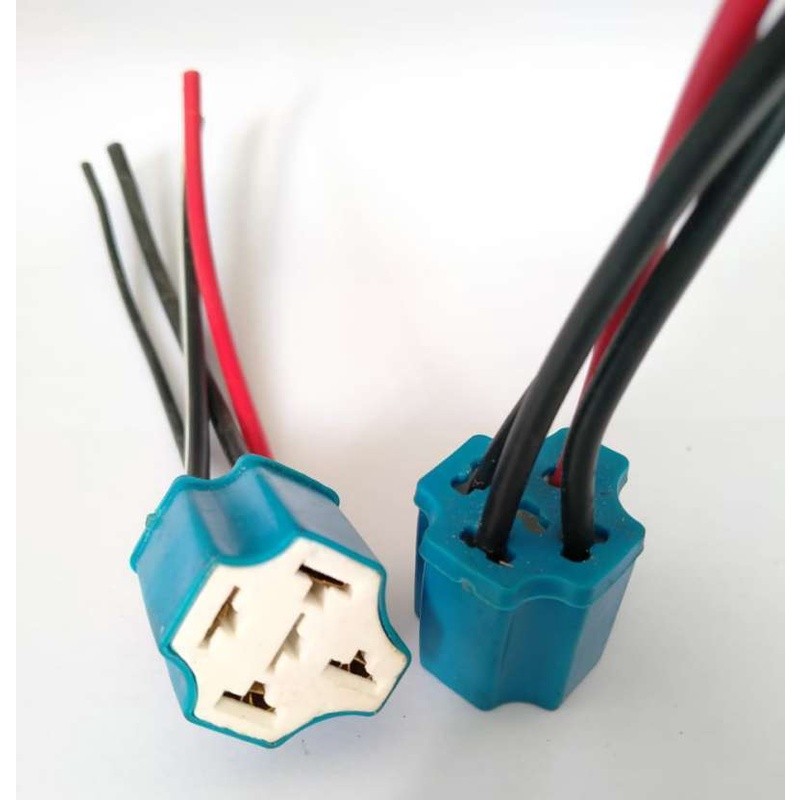 Soket Ceramik Relay 4 Kaki / Klakson / Lampu