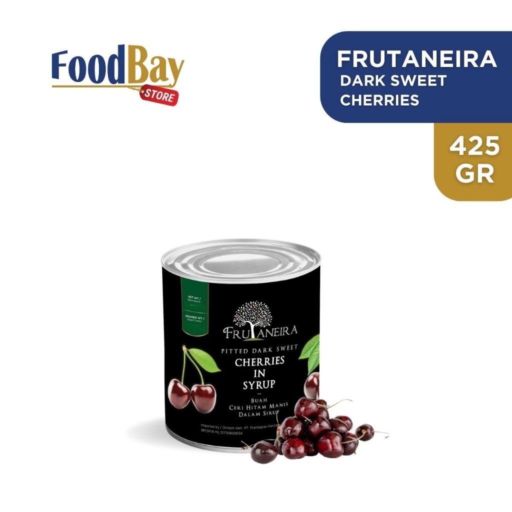 FRUTANEIRA Dark Sweet Cherries / Dark Cherry / Ceri Hitam 425 Gr - BwerkahShop88