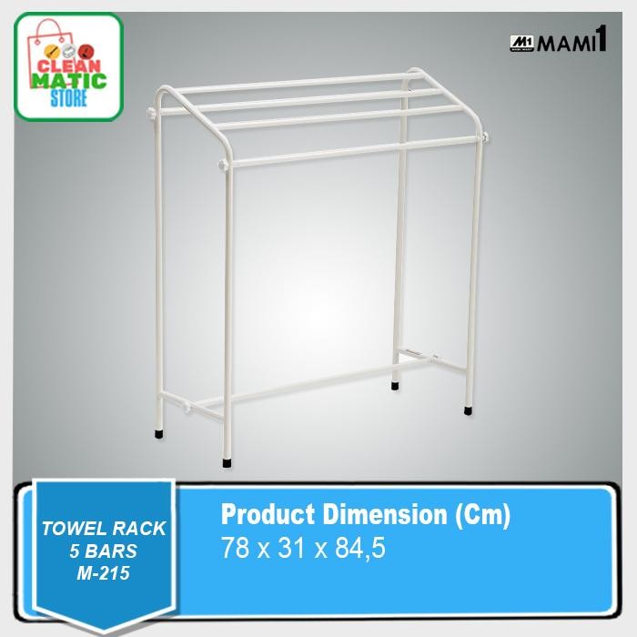 [  OLVERA  ]  TOWEL RACK 5 BARS