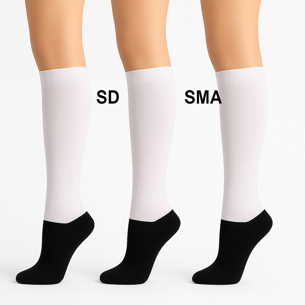 Kaos Kaki Hitam Putih SD SMP SMA Panjang Selutut / Kaos Kaki Anak Sekolah Paking 1 / 1