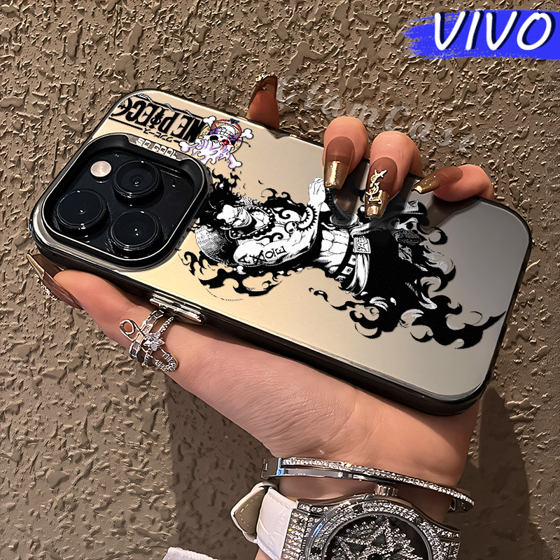 Kece One-Piece Glossy Hologram PC Case VIVO Y17s Y12 Y12S Y15s Y21 Y03 Y16 Y22 Y18 Y02 Y17 Y27s Y30 
