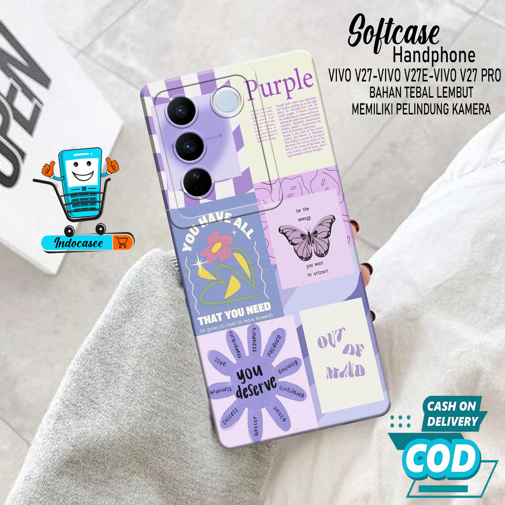 Case Hp Softcase Pro Camera VIVO V27/V27E/V27 PRO Terbaru - Softcase VIVO V27/V27E/V27 PRO - Kesing 