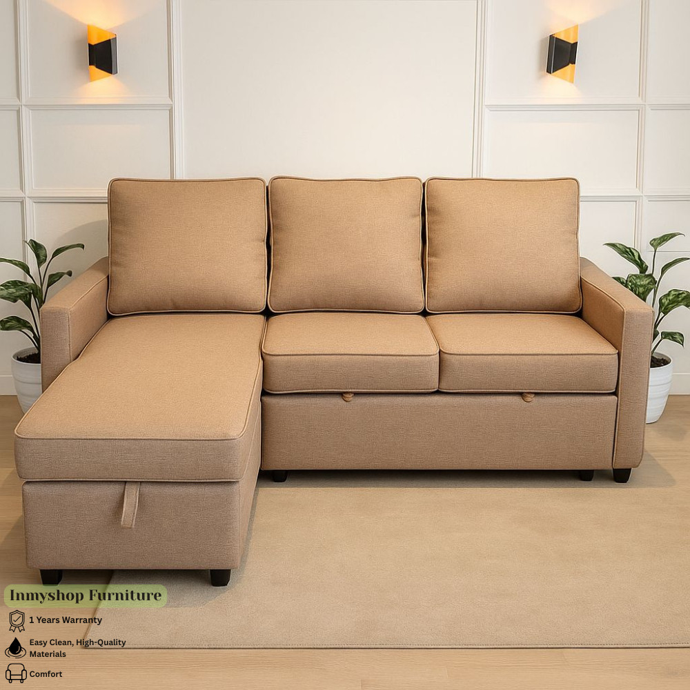Sofa Minimalis - Sleeper Bed - Sofa Bed - Sofa Multifungsi Ada Storage