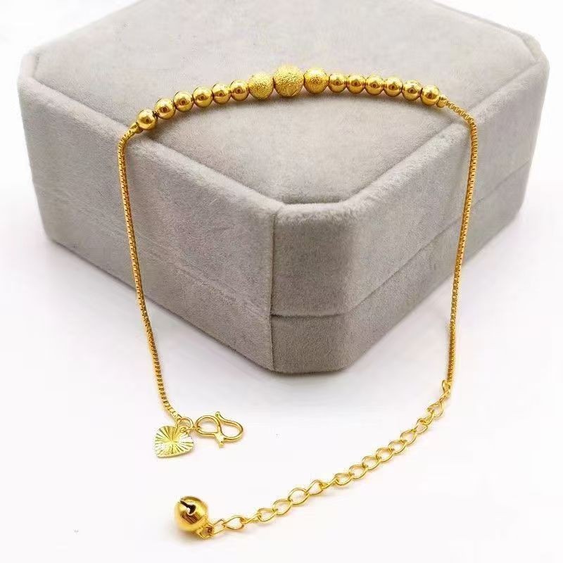 Gelang kaki fashion wanita emas pasir Vietnam-WJL8-1