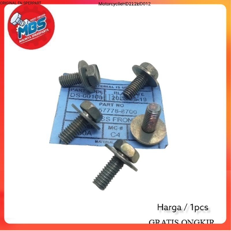 BAUT 10 M6X15 RING BAUD DEK PIJAKAN KAKI LANTAI YAMAHA MIO SPORTY MIO SMAIL NOVO MIO J MIO FINO MIO 