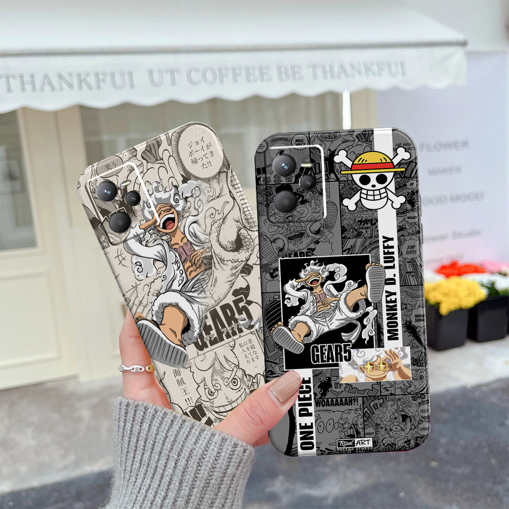 Softcase Realme C35/Narzo 50A Prime Case Pelindung Camera Motif One Piece Gear 5