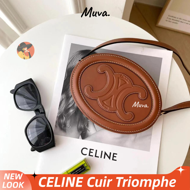 Tas wanita Celine TRIOMPHE Celine oval wallet Bag