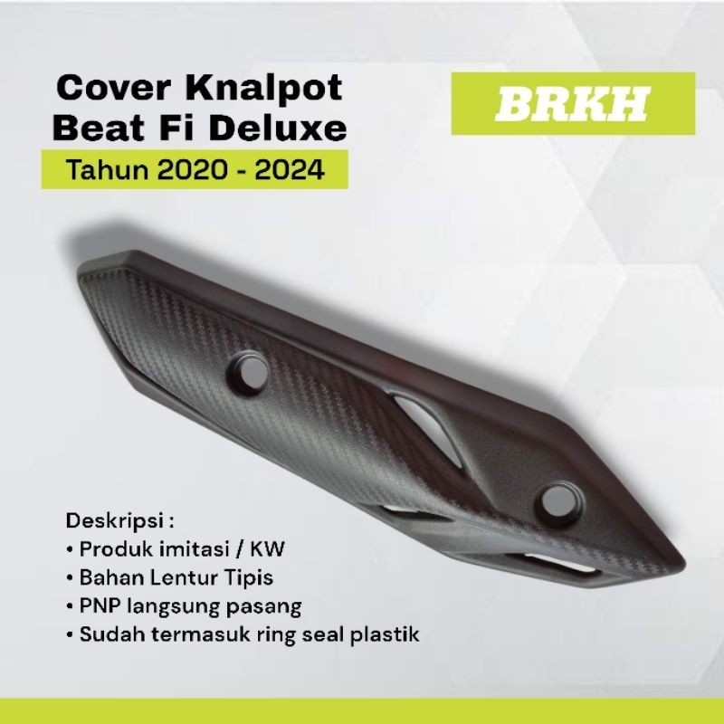 Pelindung Knalpot Honda Beat Fi 2020 2021 2022 2023 Cover Tameng Tutup Knalpot