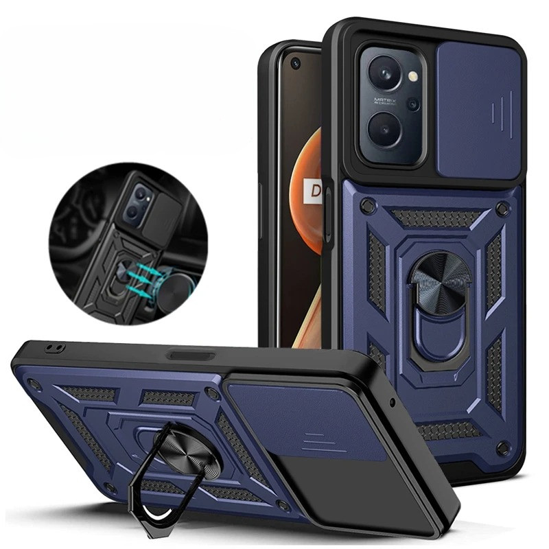 CASE OPPO A76 / A96 / REALME 9i IRING CASE MILITARY SLIDE CAMERA
