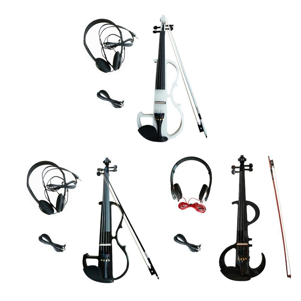 Silent Electric Violin, Electric Violin Set, Headphone Violin with Carrying Case