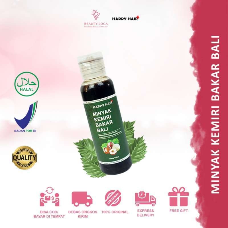 Minyak Kemiri Bakar Asli Bali BPOM / Mengurangi Rontok / Penumbuh Rambut Bayi & Dewasa, Minyak Kemir