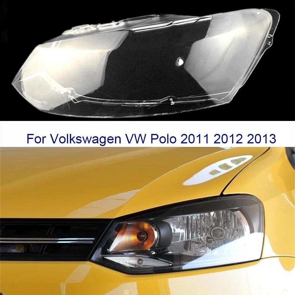 For Volkswagen VW Polo 2011 2012 2013 Front Headlight Lampshade Headlamp Lens Cover Auto Lens Glass 