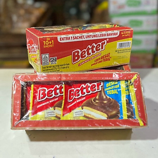 Biskuit BETTER Coklat (Isi 10Pcs)