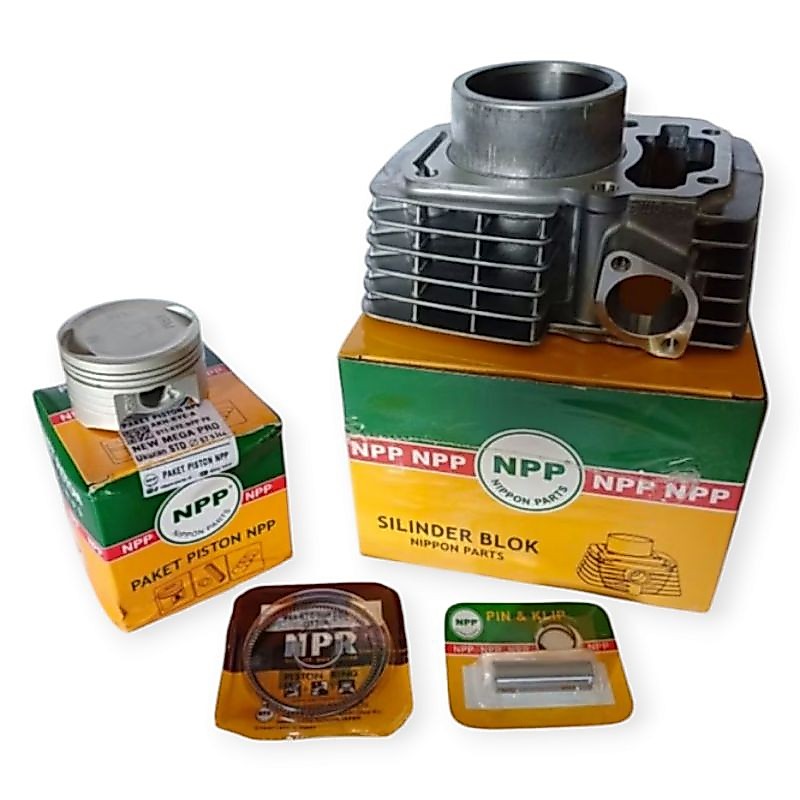 PAKET PISTON BLOK SEHER NEW MEGAPRO VERZA (KODE 47100 KYE00) NPP ORIGINAL NPP