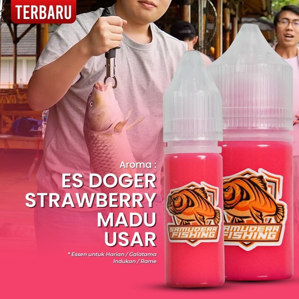 PROMO - Essen SF Samudera Fishing Terbaru Oplosan Doger Strawberry Madu Usar Cocok Buat Mancing Hari
