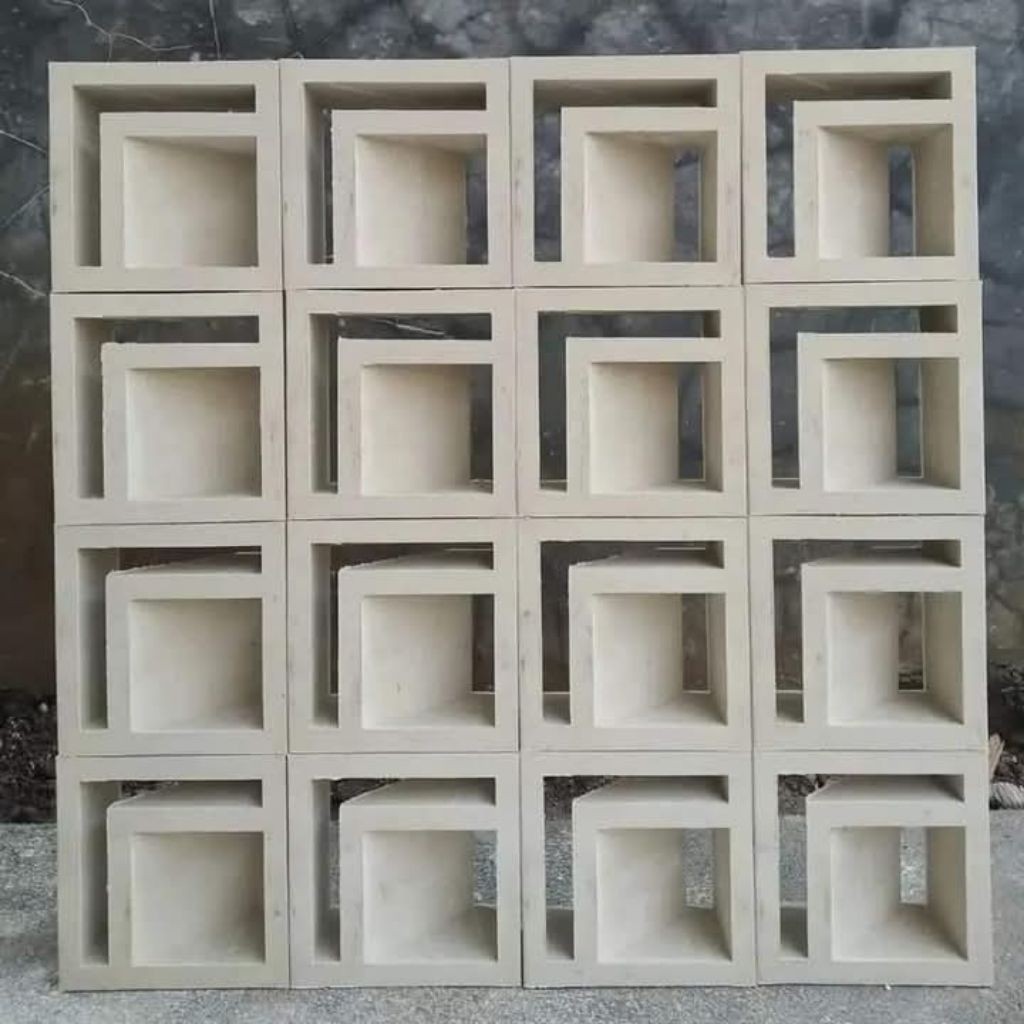 roster minimalis, roster beton, loster lubang angin, sekat rumah, pagar rumah
